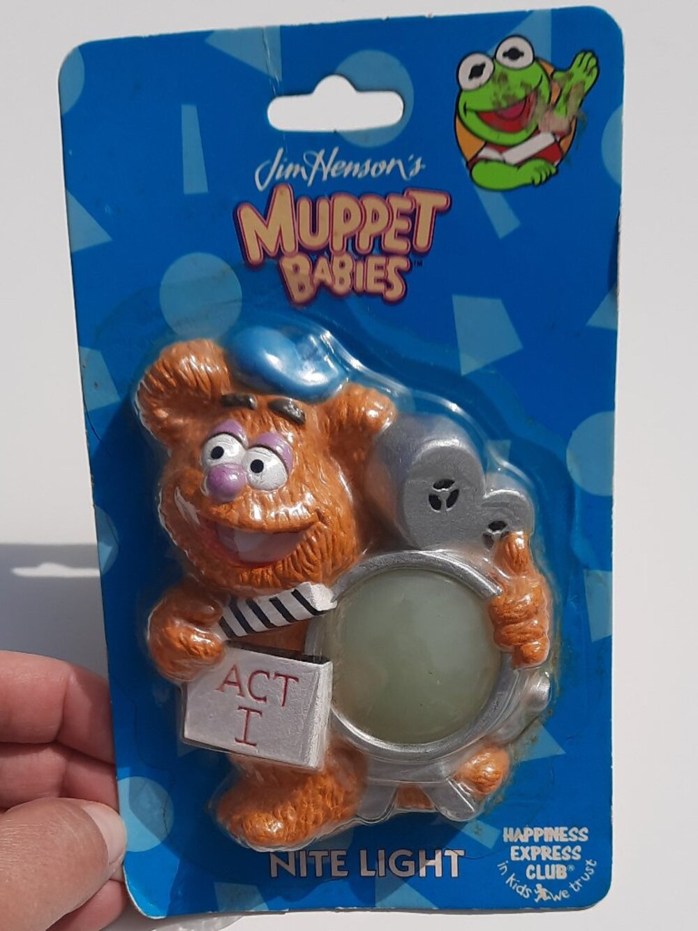 Vintage Muppet Babies Fozzie Bear Nite Light NIP Happiness Express Club Henson